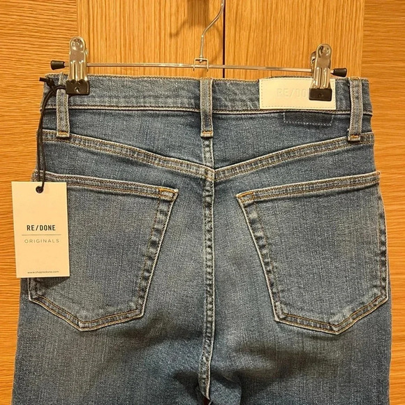 RE/DONE - High-Rise Ankle Crop Jean Size 26 NWT - Picture 4 of 7